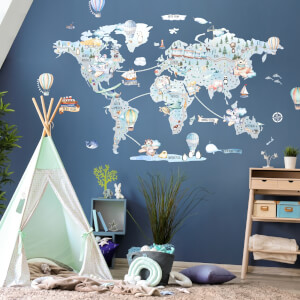 Chlapčenská cestovateľská mapa sveta