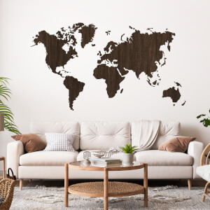 Nálepka na stenu - Mapa sveta